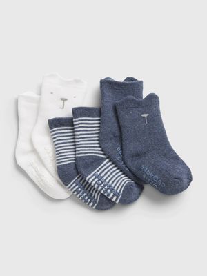Baby Organic Cotton First Favorite Socks (-Pack