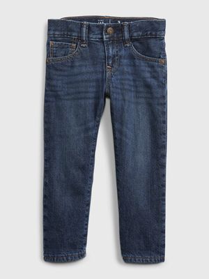 Toddler Lined Straight Jeans with Washwell 3