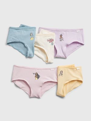 GapKids | Disney Organic Cotton Princess Graphic Bikini Briefs (5-Pack