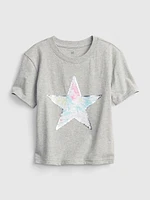 Kids Flippy Sequin Graphic T-Shirt