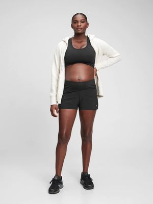 Maternity GapFit Wide Waistband 3.5 Running Shorts