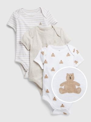 Baby 100% Organic Cotton First Favorite Bodysuit (-Pack