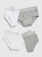 Kids Organic Cotton Briefs (4-Pack