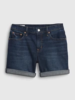 5" Mid Rise Girlfriend Denim Shorts