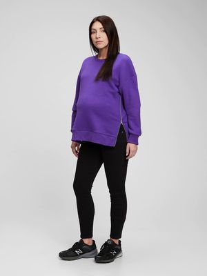 Maternity Side-Zip Sweatshirt