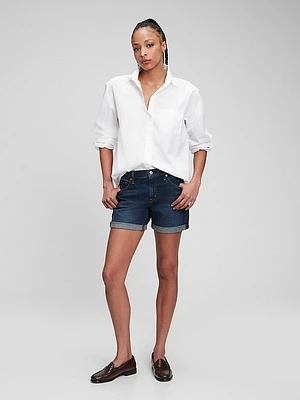 5" Mid Rise Girlfriend Denim Shorts