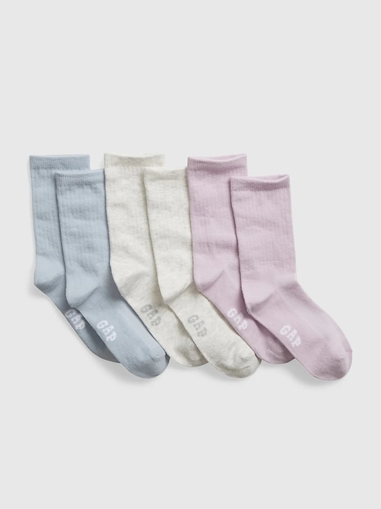 Kids Crew Socks (3-Pack)