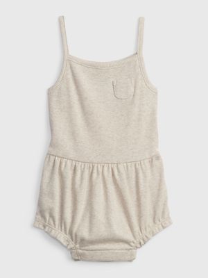 Baby First Favorite Ribbed Cotton Bubble Shorty One-Piece