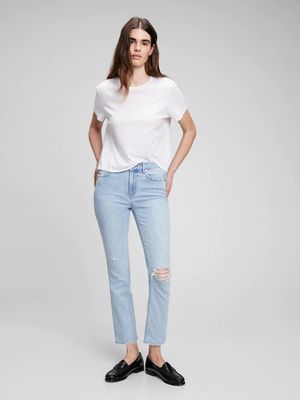 Mid Rise Vintage Slim Jeans