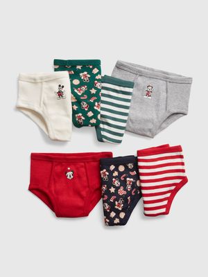 babyGap | Disney 100% Organic Cotton Holiday Mickey Mouse Briefs (7-Pack