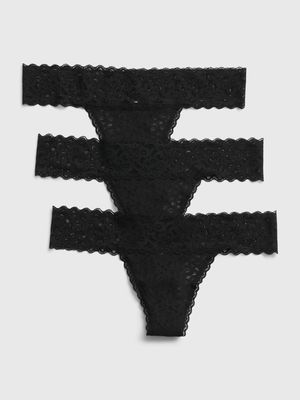 Lace Thong (3-Pack