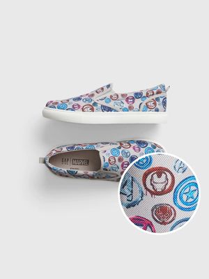 GapKids |; Marvel Print Slip-On Sneakers