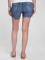 4" Maternity Full Panel Denim Shorts