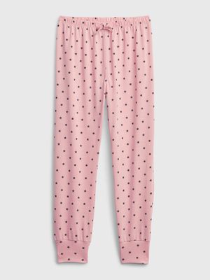 Kids 100% Recycled Polyester Star PJ Joggers