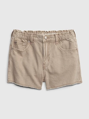 Kids High-Rise Girlfriend Shorts