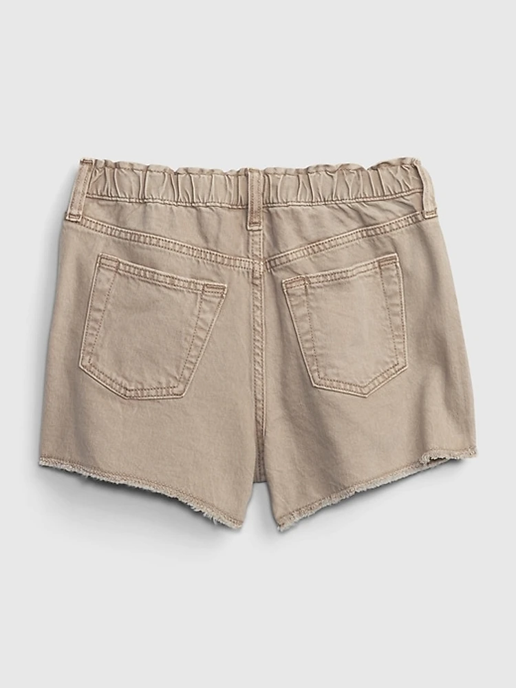 Kids High-Rise Girlfriend Shorts