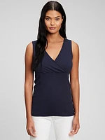 Maternity V-Neck Nursing Tank Top