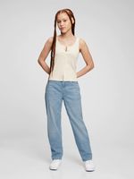 Teen Sky High Mom Jeans with Washwell