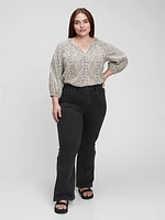 High Rise '70s Flare Jeans with Washwell