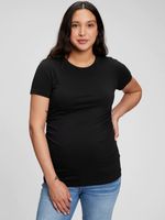 Maternity Cotton Vintage Crew T-Shirt