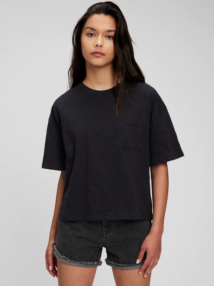 Teen 100% Organic Cotton Pocket T-Shirt