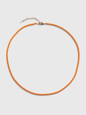 Enamel Bead Chain Necklace