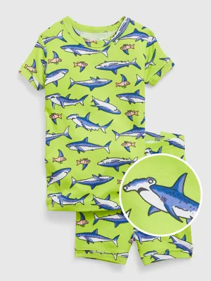 babyGap 100% Organic Cotton Shark PJ Shorts Set