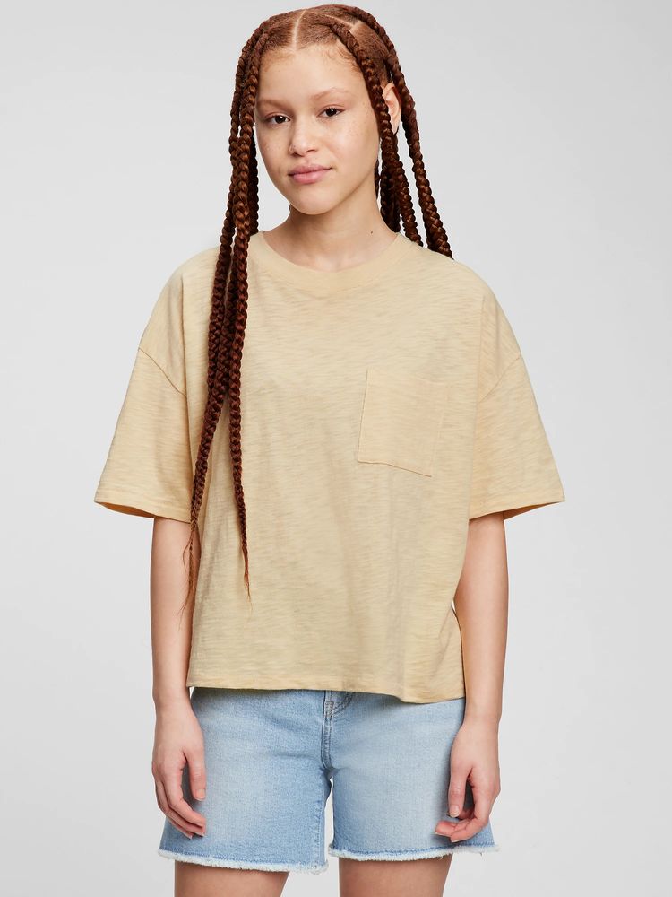 Teen 100% Organic Cotton Pocket T-Shirt
