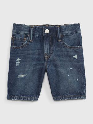 Toddler 90s Loose Denim Shorts with Washwell