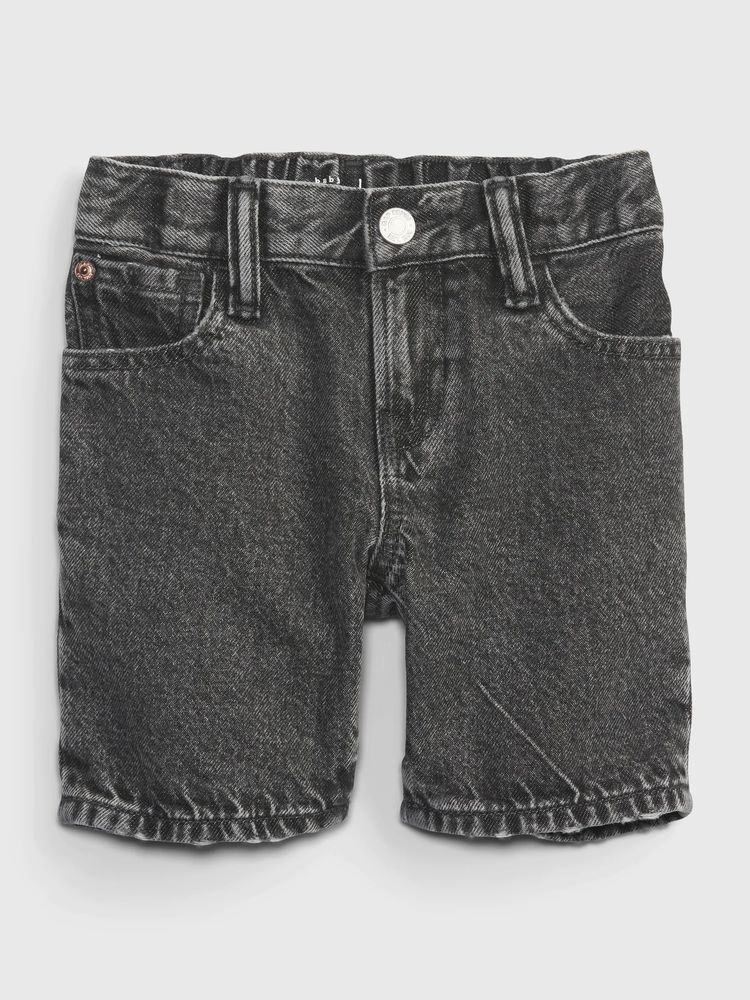 Toddler 90s Loose Denim Shorts with Washwell