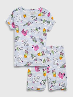 Kids 100% Organic Cotton Float PJ Shorts Set