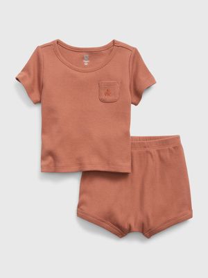 Baby Ribbed 2-Piece Outfit Set