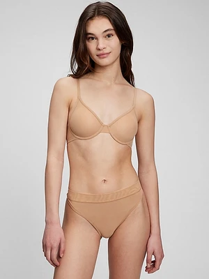 Mesh Semi-Demi Bra