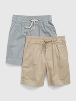 Toddler Easy Pull-On Shorts (2-Pack)