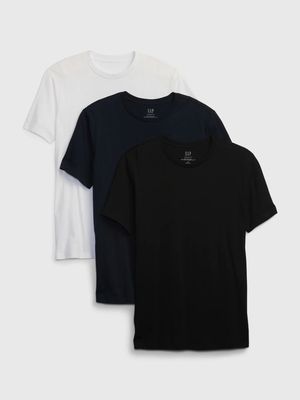 100% Organic Cotton Standard Crewneck T-Shirt (3-Pack