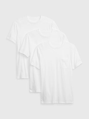 Organic Cotton Pocket T-Shirt (3-Pack