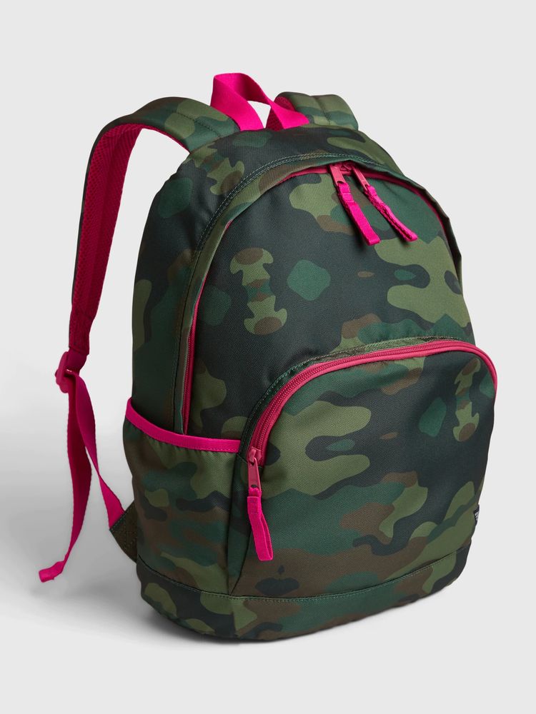 Kids Recycled Camo Senior Backpack