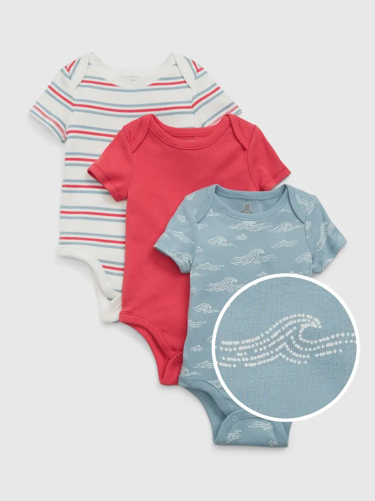 Baby Print Bodysuit (3-Pack)