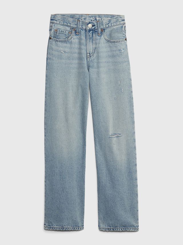 Super High Waisted Light Wash '90s Slim Jeans