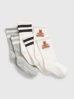 Baby Brannan Bear Crew Socks (3-Pack)