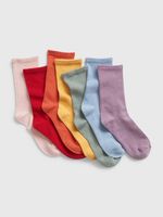 Kids Organic Cotton Crew Socks (7-Pack