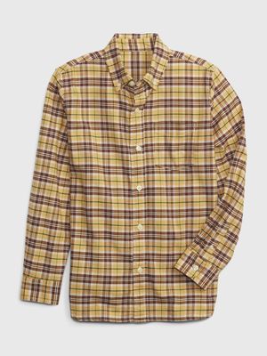 Kids Plaid Oxford Shirt
