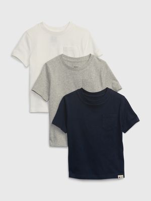 Toddler 100% Organic Cotton Mix and Match T-Shirt (3-Pack