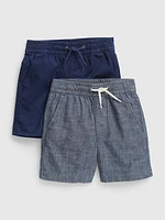 Toddler Easy Pull-On Shorts (2-Pack)