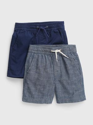 Toddler Easy Pull-On Shorts (2-Pack