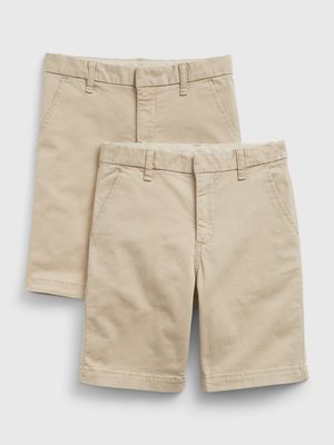 Kids Uniform Dressy Shorts with Washwell (2-Pack