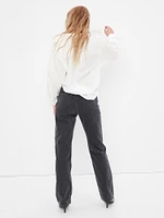 Mid Rise Corduroy '90s Loose Cargo Pants