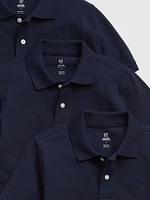 Kids Organic Cotton Uniform Polo Shirt (3-Pack)