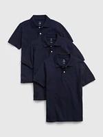 Kids Organic Cotton Uniform Polo Shirt (3-Pack)