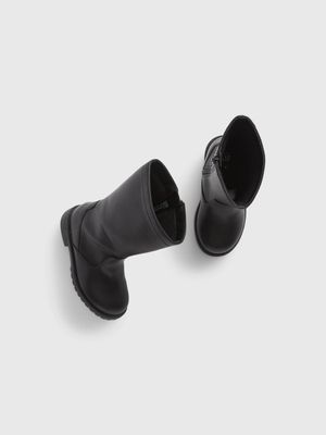 Toddler Tall Leatherette Boots